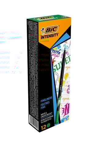 12 marcadores Intensity fine - Tinta verde