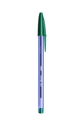 50 esferográficas Cristal - Tinta verde