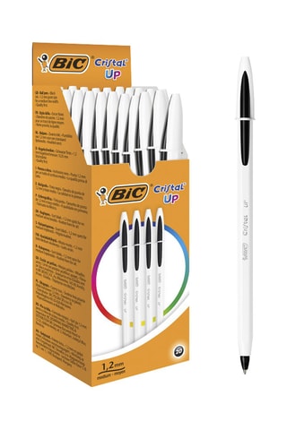 20 esferográficas Cristal - Tinta preta