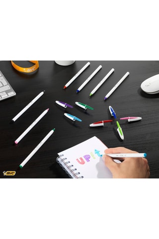 20 esferográficas Cristal - Tinta preta