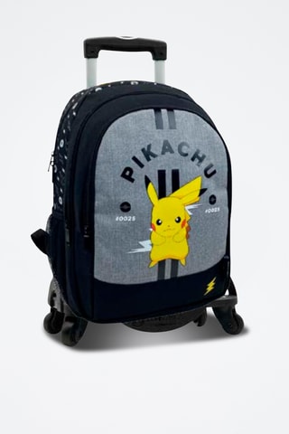 Sac à dos à roulettes Pikachu Pokémon - Gris