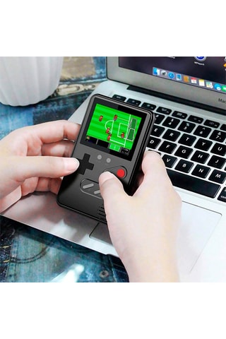Console portable de jeu vidéo rétro 500 jeux - Gris et rouge