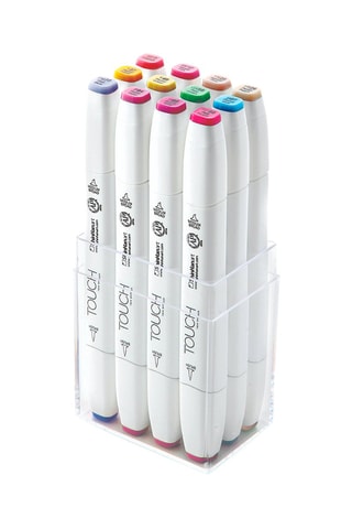 12 marqueurs - Multicolore