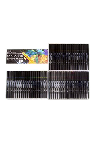60 marqueurs - Multicolore
