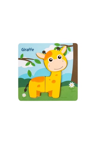 Puzzle en bois Girafe 3 pièces - Dès 3 ans