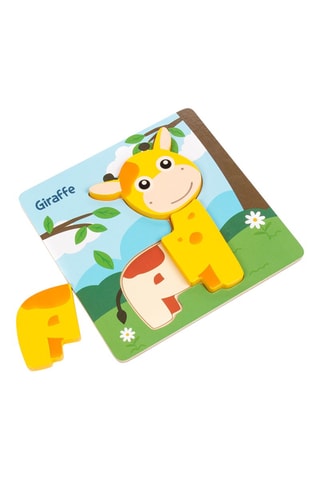 Puzzle en bois Girafe 3 pièces - Dès 3 ans
