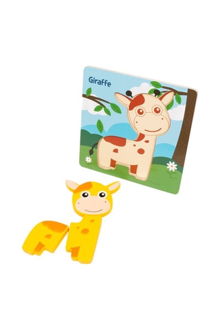 Puzzle en bois Girafe 3 pièces - Dès 3 ans