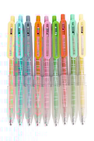 Set 9 stylos gel - Multicolore
