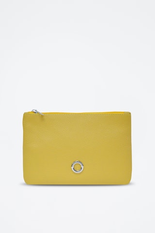 Pochete de couro Prestige - Amarelo
