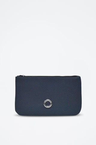 Pochete de couro Prestige - Azul-marinho