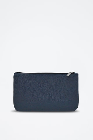 Pochete de couro Prestige - Azul-marinho