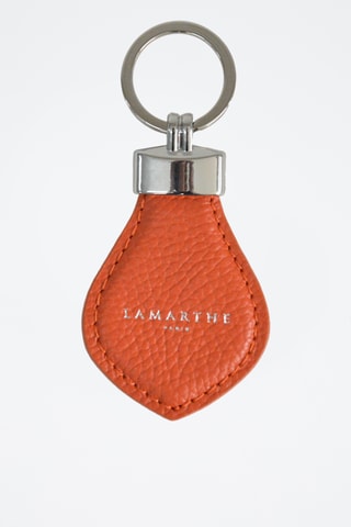 Porta-chaves em couro Charms - Laranja