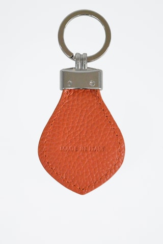 Porta-chaves em couro Charms - Laranja