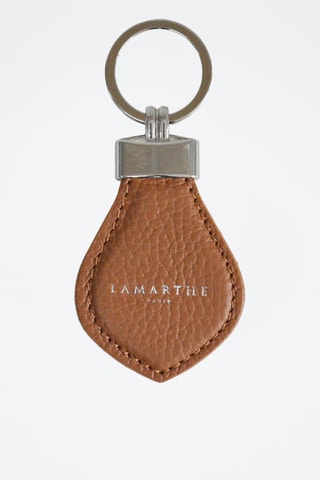 Porta-chaves em couro Charms  - Castanho
