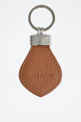 Porta-chaves em couro Charms  - Castanho