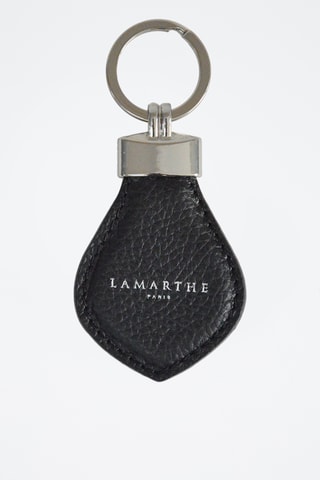 Porta-chaves em couro Charms - Preto