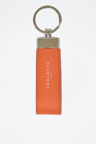 Porta-chaves em couro Charms - Laranja