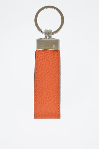 Porta-chaves em couro Charms - Laranja