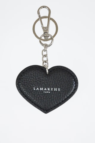 Porta-chaves em couro Charms - Preto