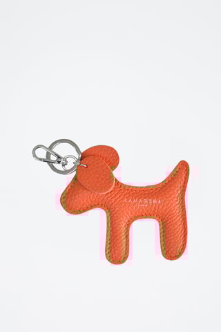 Porta-chaves em couro Charms - Laranja