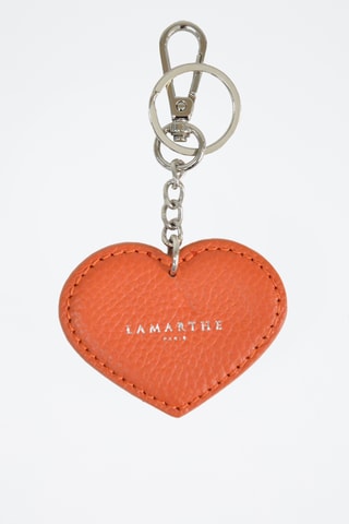Porta-chaves em couro Charms - Laranja