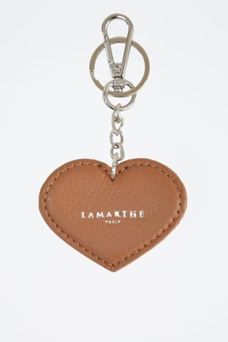 Porta-chaves em couro Charms - Castanho