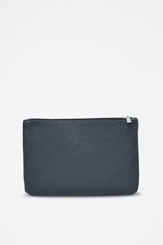 Pochete de couro Prestige - Azul-marinho