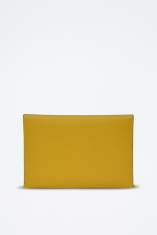 Pochete de couro Glamour - Amarelo