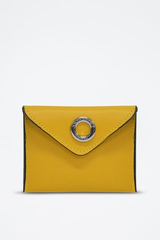 Pochete de couro Glamour - Amarelo