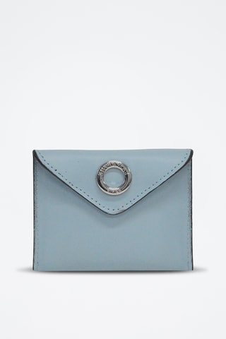 Pochete de couro Glamour - Azul