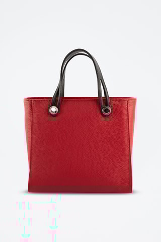 Mala shopper em couro Fidèle - Vermelho