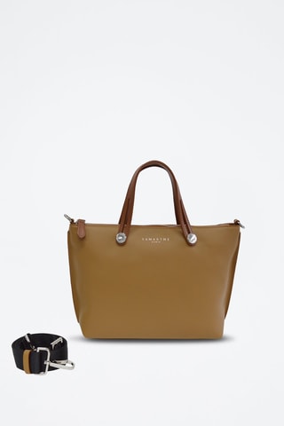 Mala shopper em couro Fidele - Camel
