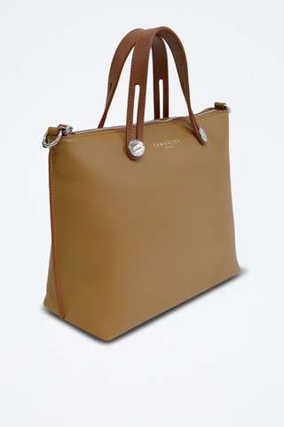Mala shopper em couro Fidele - Camel