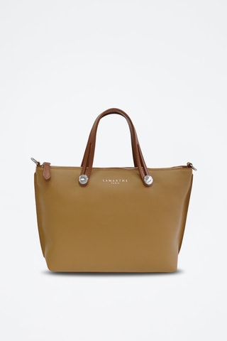 Mala shopper em couro Fidele - Camel