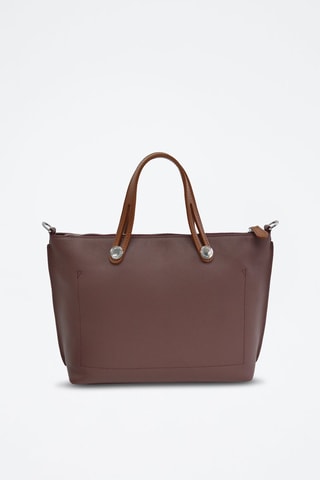 Mala shopper em couro Fidele - Violeta