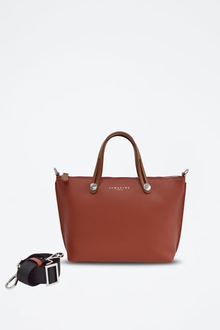 Mala shopper em couro Fidele - Vermelho