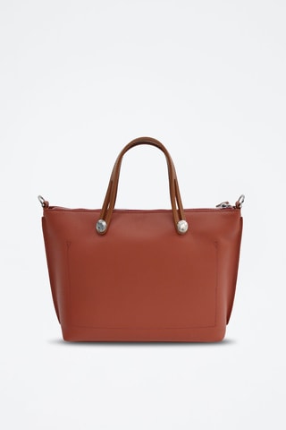 Mala shopper em couro Fidele - Vermelho