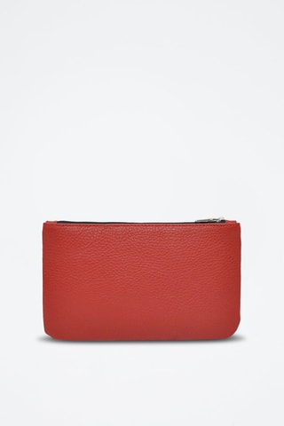 Pochete de couro Prestige - Vermelho