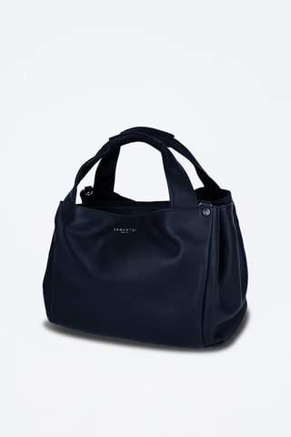 Mala em couro Naturel - Azul
