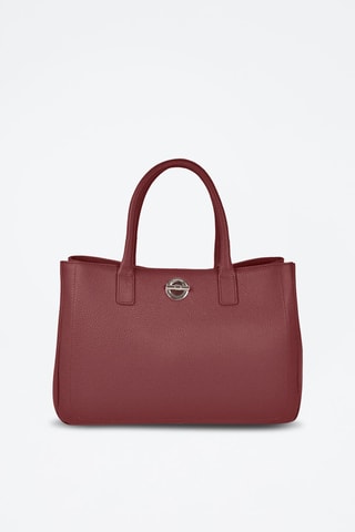 Mala em couro Paris - Vermelho