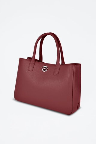 Mala em couro Paris - Vermelho