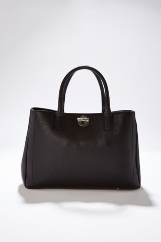 Mala shopper em couro Paris - Preto