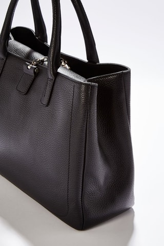 Mala shopper em couro Paris - Preto