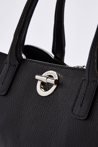 Mala shopper em couro Paris - Preto