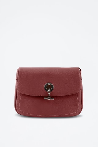 Mala a tiracolo em couro Paris - Vermelho