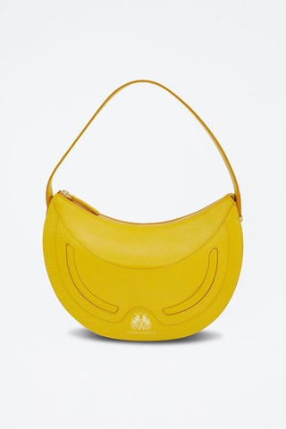 Mala a tiracolo em couro Excellence - Amarelo