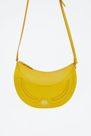 Mala a tiracolo em couro Excellence - Amarelo
