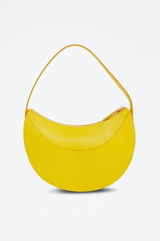 Mala a tiracolo em couro Excellence - Amarelo