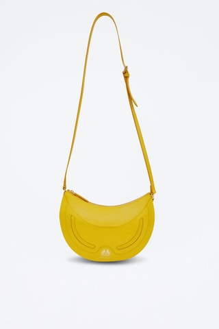 Mala a tiracolo em couro Excellence - Amarelo