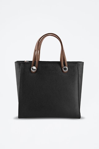 Mala shopper em couro Fidele - Preto